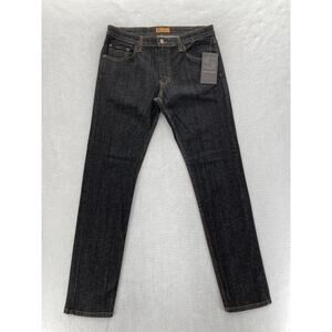Vintage Solo Jeans‎ Mens 34x32 Skinny Slim Fit Dark Blue Stretch Denim Y2K NWT